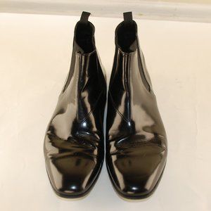 Mens Prada patent leather boots